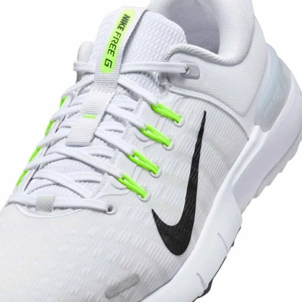 Nike Free Golf NN Men Golf Shoes White Pure Platinium Black FN0332-101 NEW - Picture 7 of 8